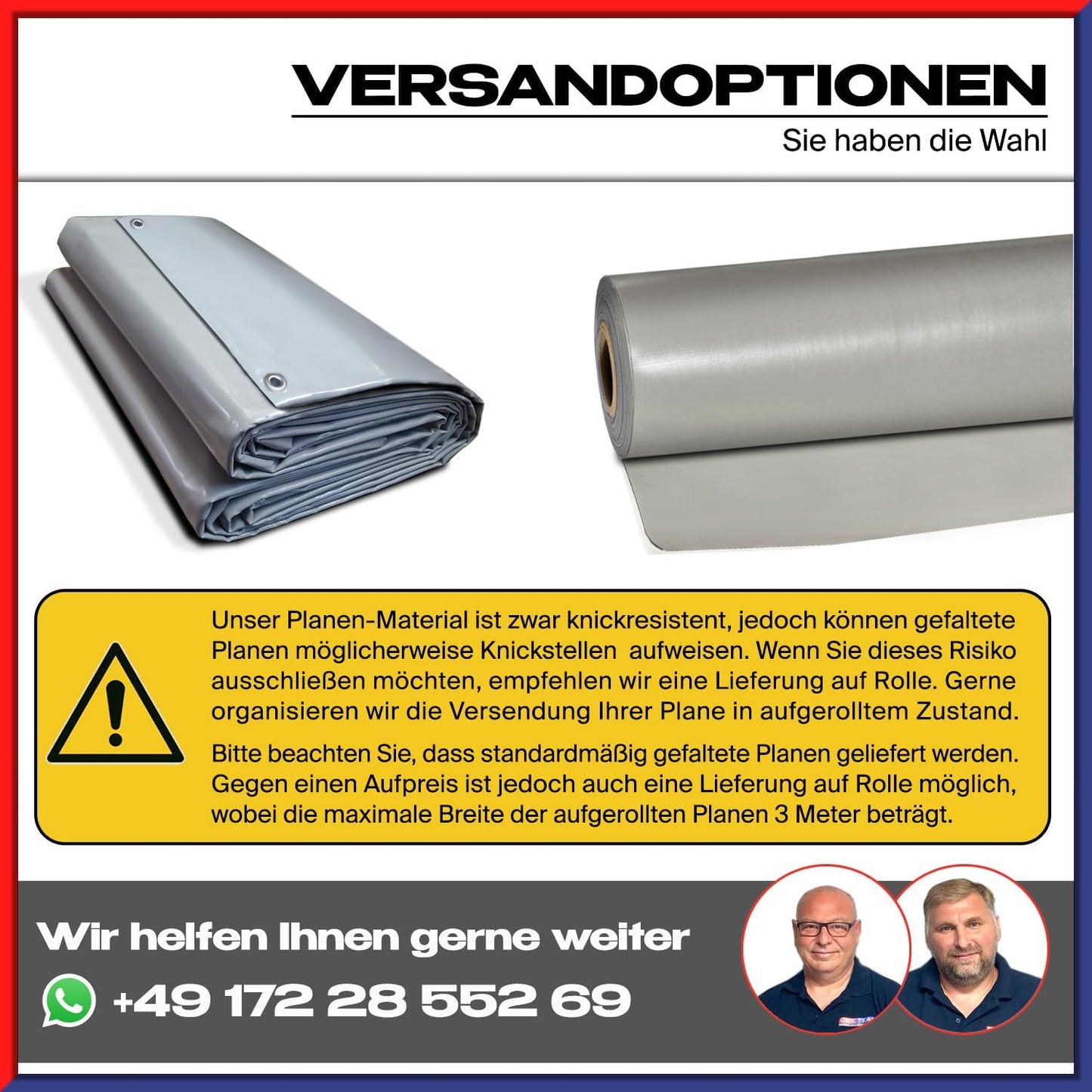 Maßgefertigte Individuelle Abdeckplane – Wählbare Ösenart & Größe, Wasserdicht, Zubehör wie Expanderseile, Haken & Würgeklemmen zu Großhandelspreisen