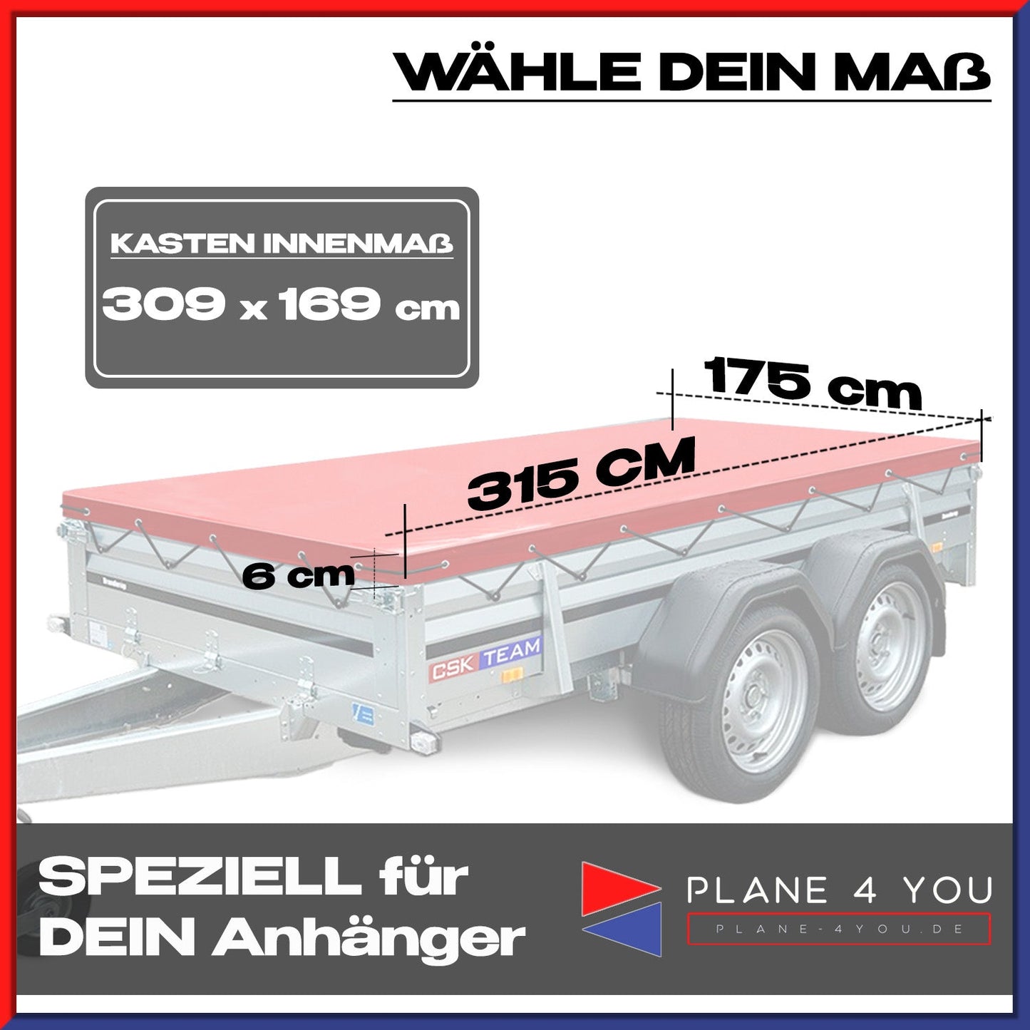 Brenderup 750 kg Anhänger mit maßgeschneiderter Hochplane, kompatibel mit Brenderup 9609 und Kippi 200. Hochwertige Brenderup Anhänger Ersatzteile und Spriegel-Systeme.