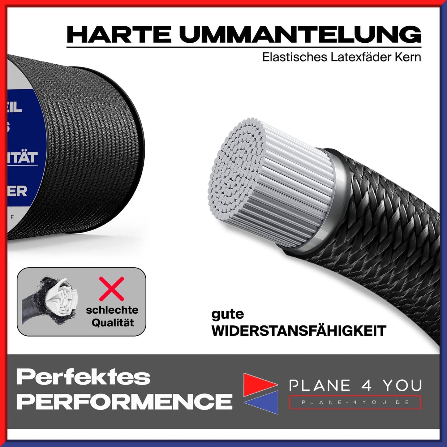 Expander Seil 8mm
Wetterfestes Spanngummi
Reißfestes Gummiseil
Zugfestigkeit 150 kg
Expanderseil Befestigung
Gummiband Anhängerplane
Spannseil Planenspanner
Wetterbeständiges Expander Seil