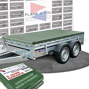Brenderup 750 kg Anhänger mit maßgeschneiderter Hochplane, kompatibel mit Brenderup 9609 und Kippi 200. Hochwertige Brenderup Anhänger Ersatzteile und Spriegel-Systeme.